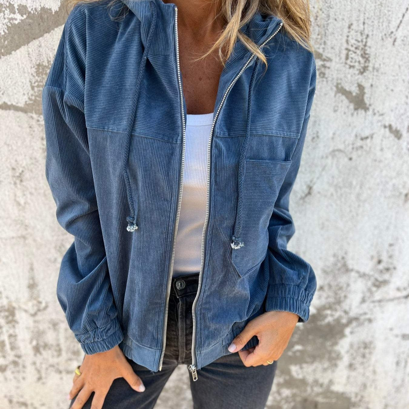 Isabella™  Casual jacket with hood and zip