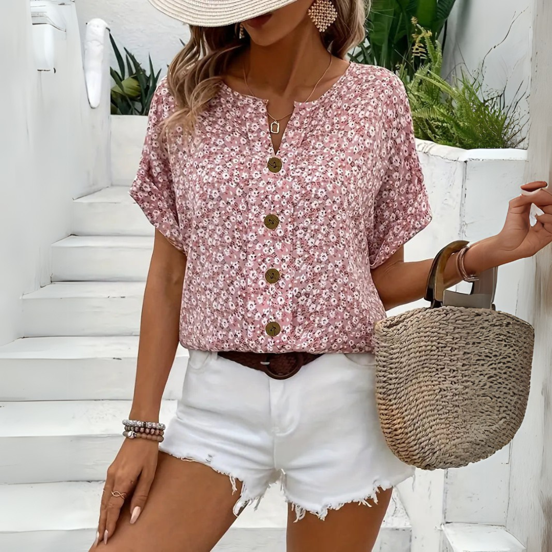 isabella™ | Stylish summer shirt with buttons