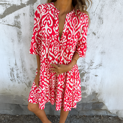 Margriet™ | Elegant dress with V-neck