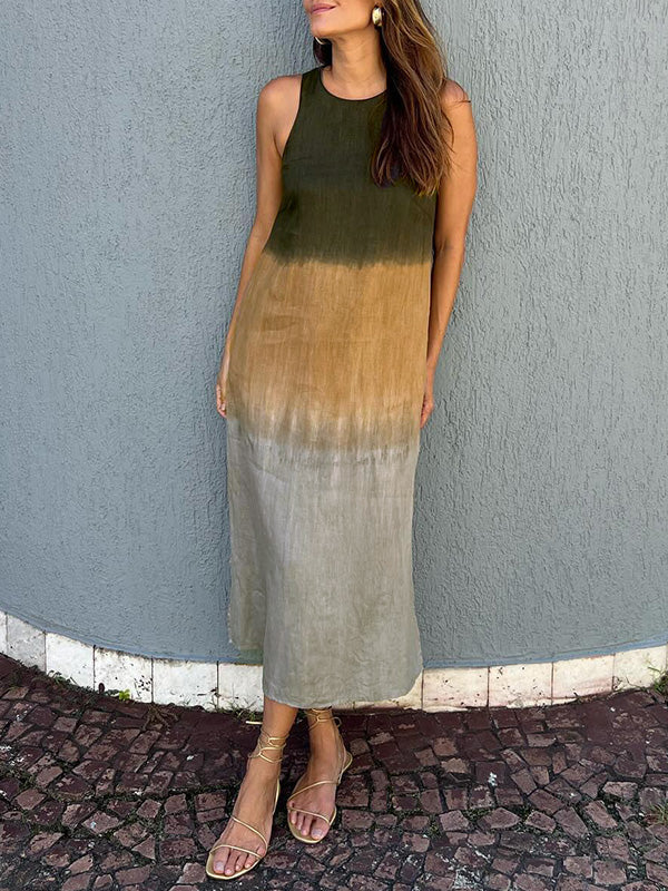 Isabella™ Sleeveless Ombre Midi Dress