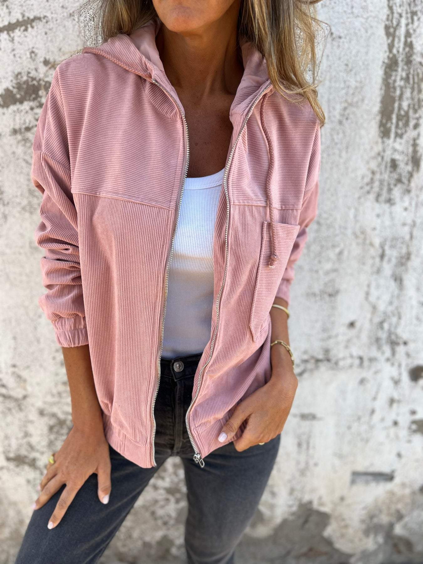 Isabella™  Casual jacket with hood and zip