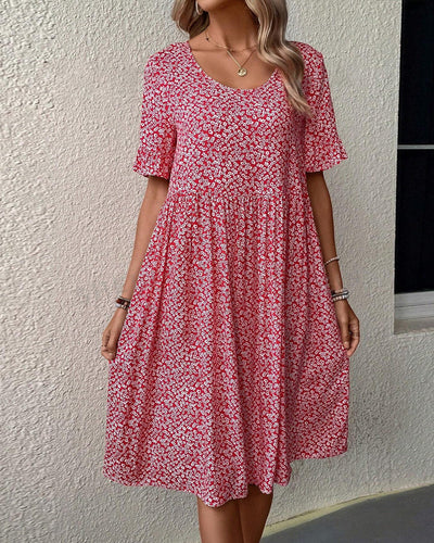 Isabella™ Elegant Floral Midi Dress for Women