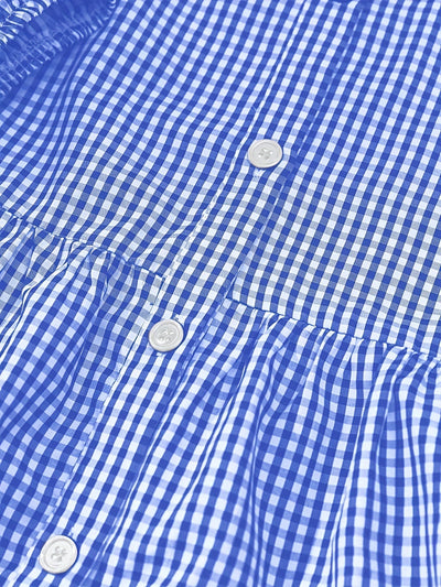 Isabella™ Gingham Button-Up Tiered Dress
