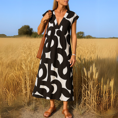 Isabella™ | Flowing dress with V-neck