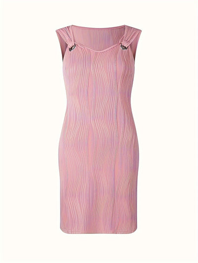 Isabella™ Textured Ring-Detail Dress