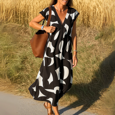 Isabella™ | Flowing dress with V-neck