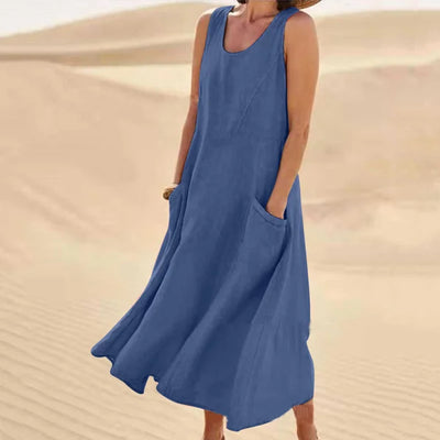 Isabella™ Sleeveless Flowy Midi Dress
