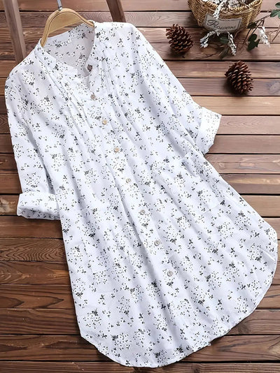 Isabella™ Floral Button-Up Midi Dress