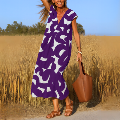 Isabella™ | Flowing dress with V-neck