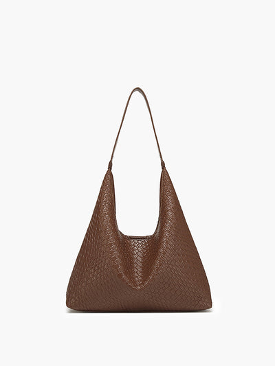 isabella™ Large Capacity Woven Shoulder Bag