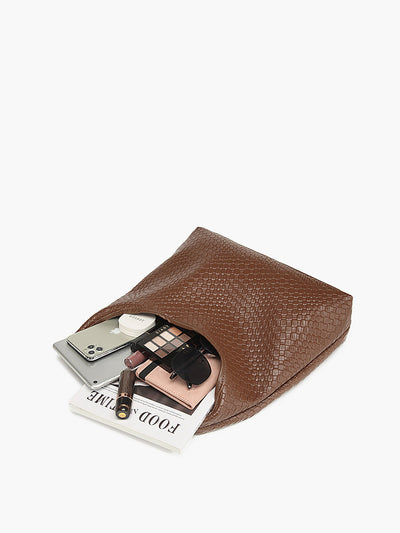isabella™ Large Capacity Woven Shoulder Bag