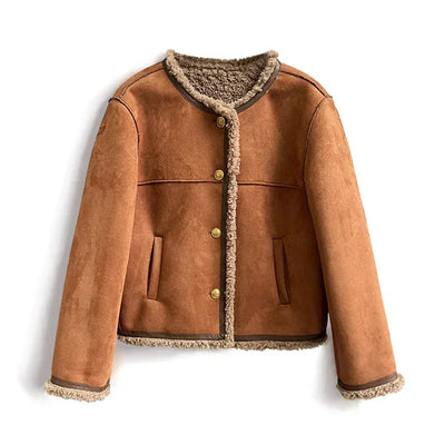 Isabella™  Shearling Button Jacket