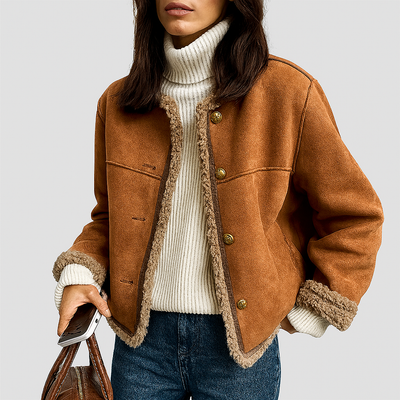 Isabella™  Shearling Button Jacket