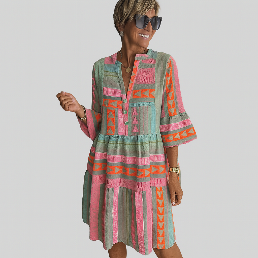 Isabella™ Bohemian Tiered Tunic Dress