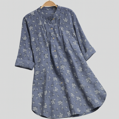 Isabella™ Floral Button-Up Midi Dress