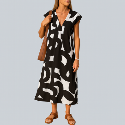 Isabella™ | Flowing dress with V-neck