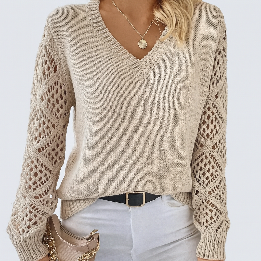 Martha - Couture V-Neck Jumper