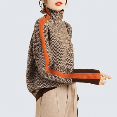 Clarabella - Mélange Turtleneck Jumper