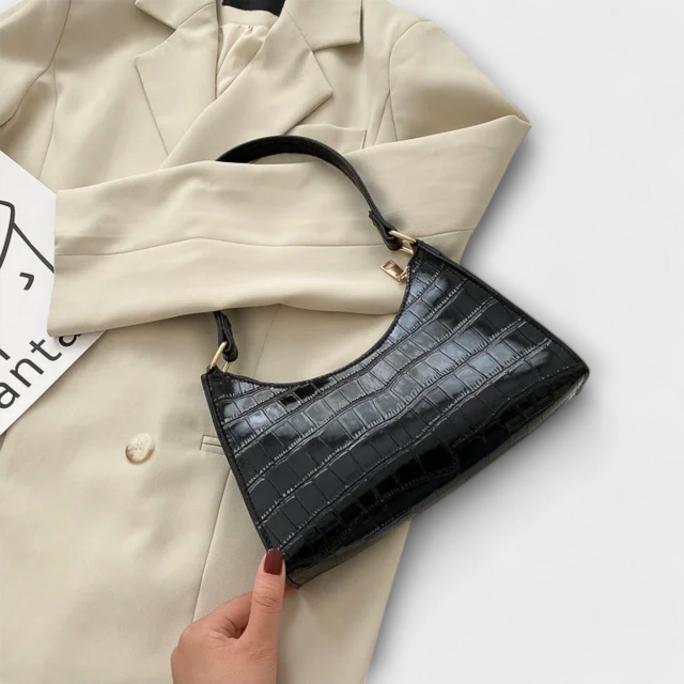 Thorne - Shiny Leather Bag