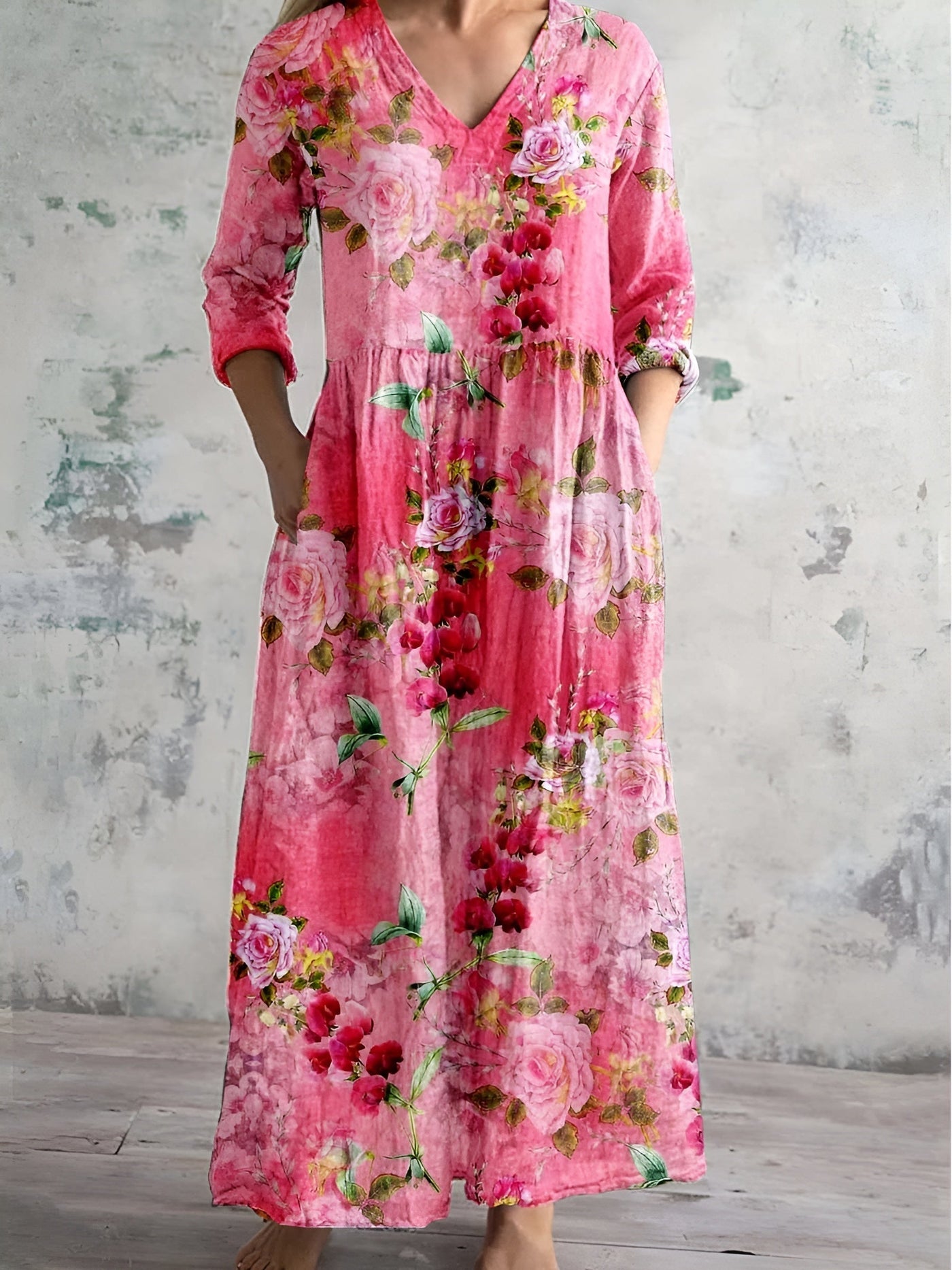 Isabella™ Floral Print Maxi Dress