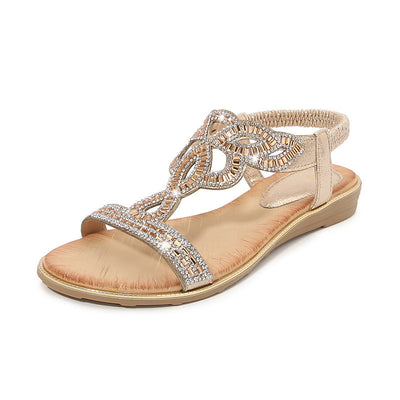 Vally | Handmade Golden Sandal with Comfortable Fit