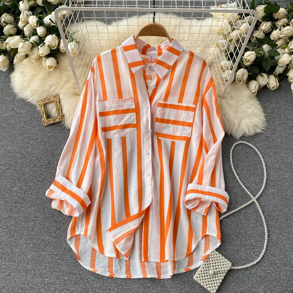 Eira – Striped Button-Up Shirt