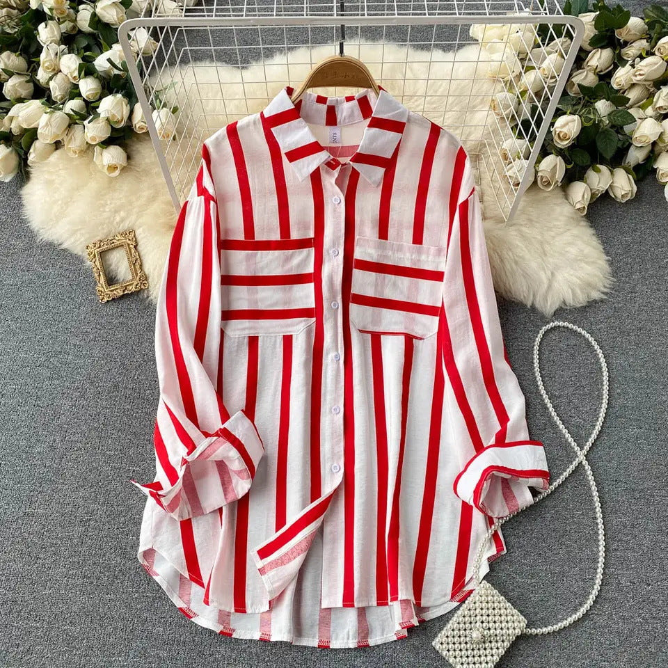 Eira – Striped Button-Up Shirt