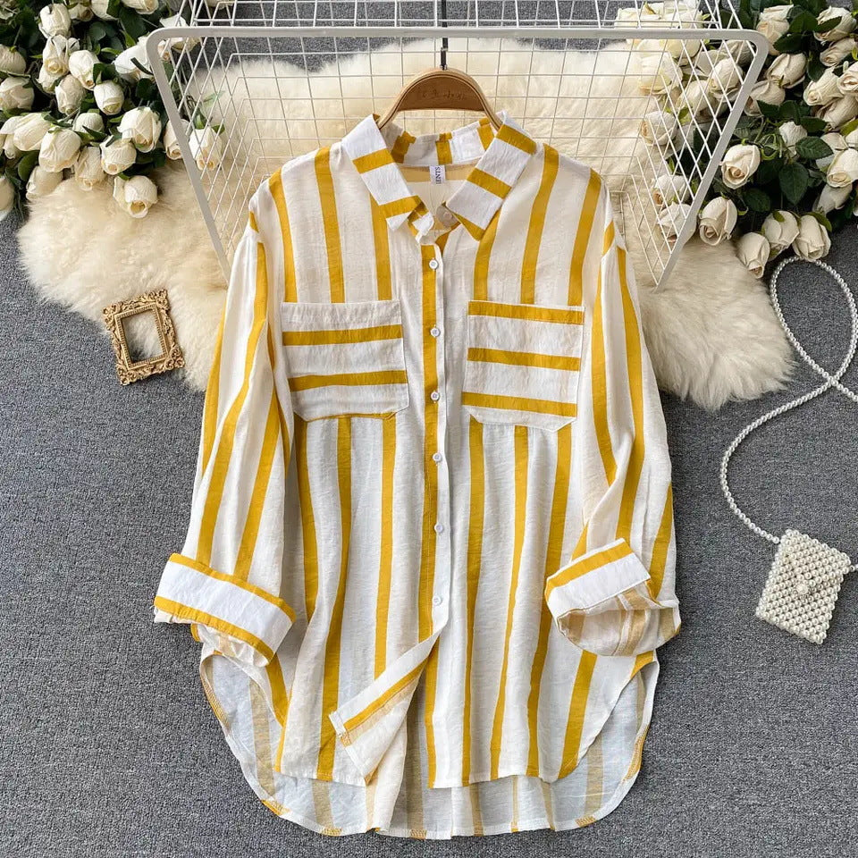 Eira – Striped Button-Up Shirt