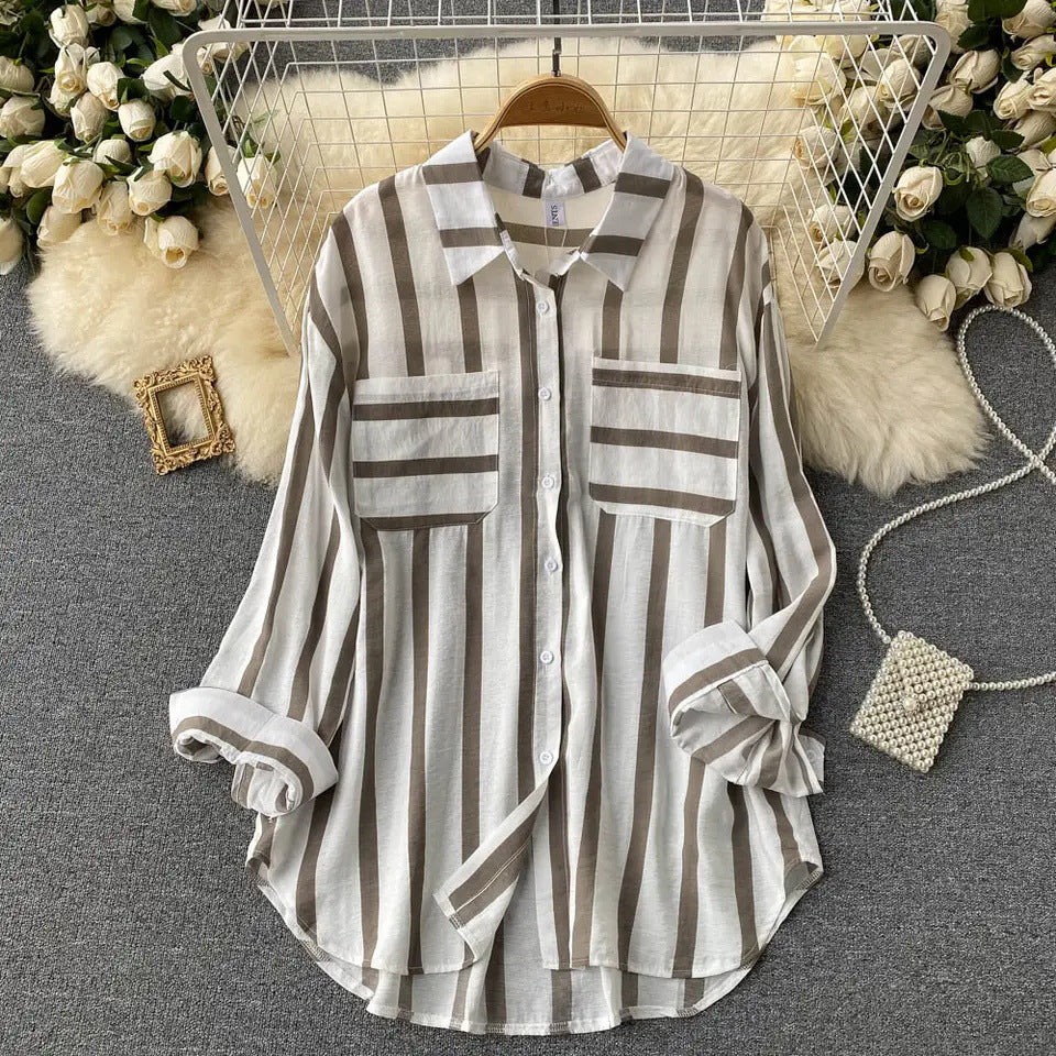 Eira – Striped Button-Up Shirt