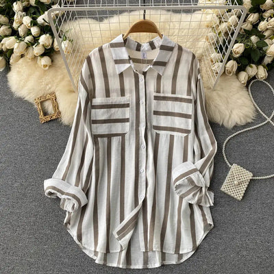 Eira – Striped Button-Up Shirt