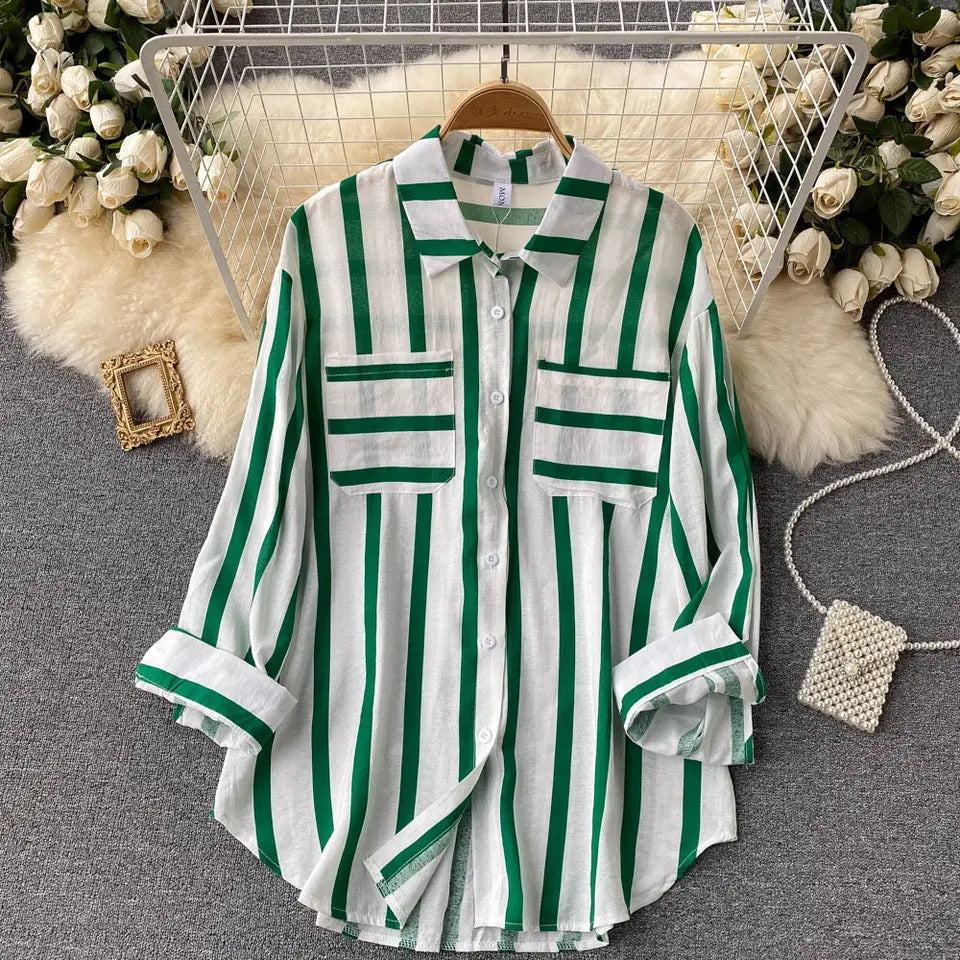 Eira – Striped Button-Up Shirt