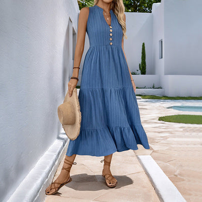 Isabella™ Sleeveless Tiered Midi Dress