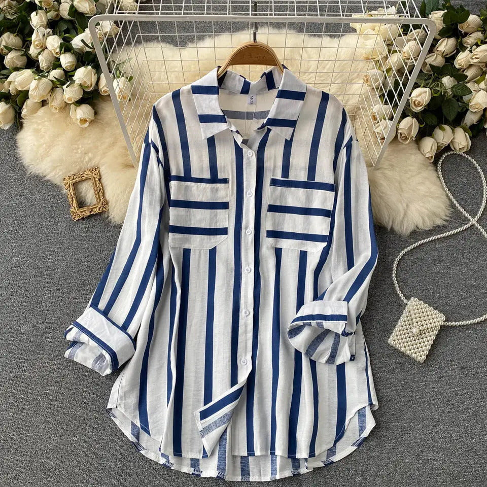 Eira – Striped Button-Up Shirt