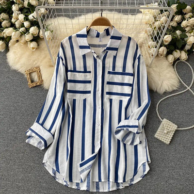 Eira – Striped Button-Up Shirt