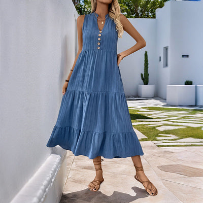 Isabella™ Sleeveless Tiered Midi Dress