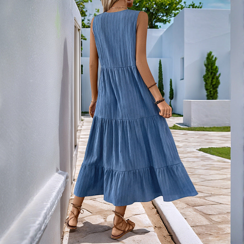 Isabella™ Sleeveless Tiered Midi Dress