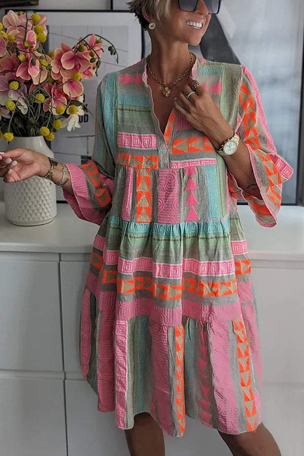 Isabella™ Bohemian Tiered Tunic Dress