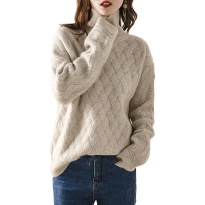 Cherry - Autumn Turtleneck Jumper