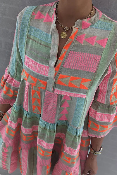 Isabella™ Bohemian Tiered Tunic Dress