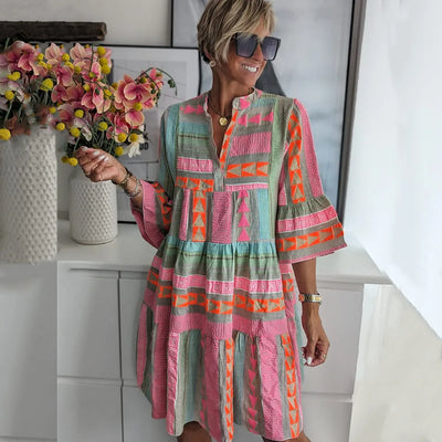 Isabella™ Bohemian Tiered Tunic Dress
