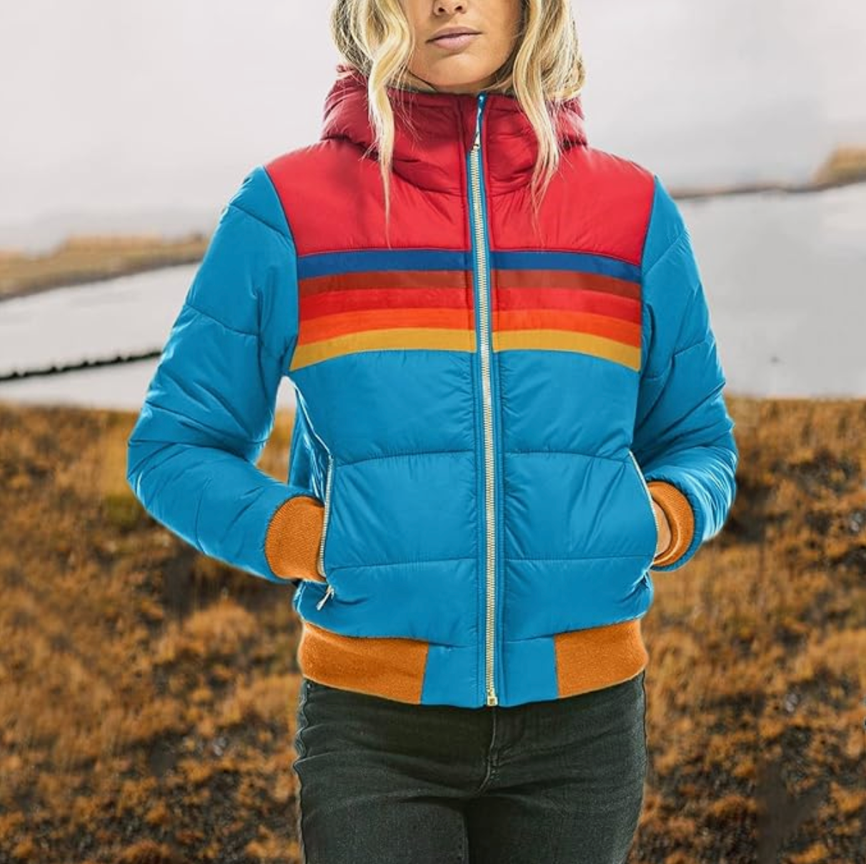 Isabella™  Women's retro parka with faux fur hood