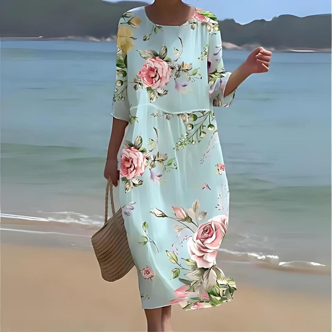 Isabella™ - Elegant Floral Dress