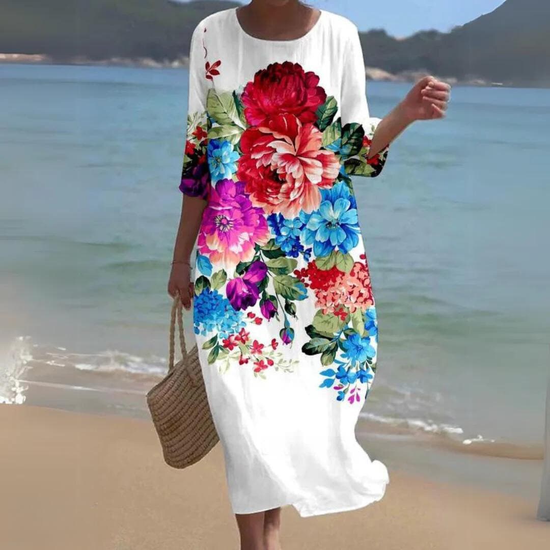 Isabella™ - Elegant Floral Dress