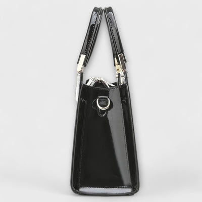 Aralune -  Shiny crocodile print handbag