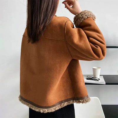Isabella™  Shearling Button Jacket