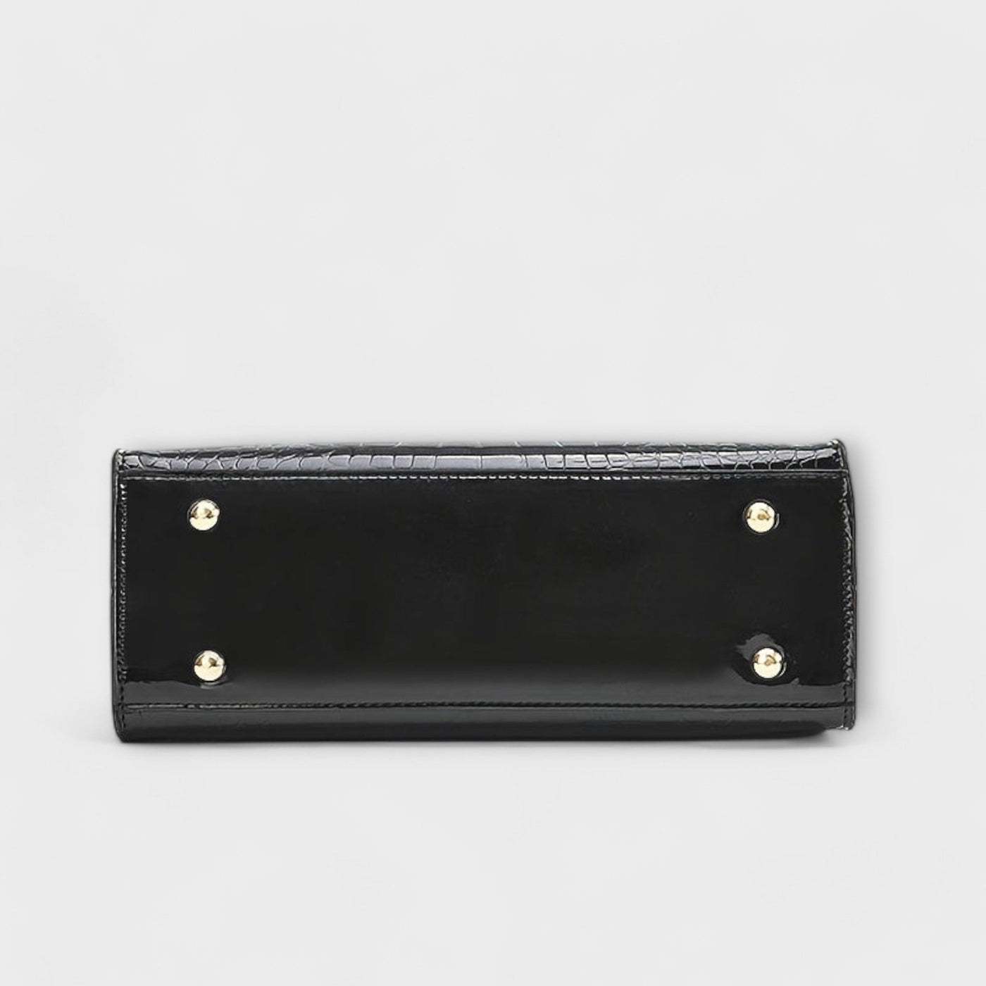 Aralune -  Shiny crocodile print handbag