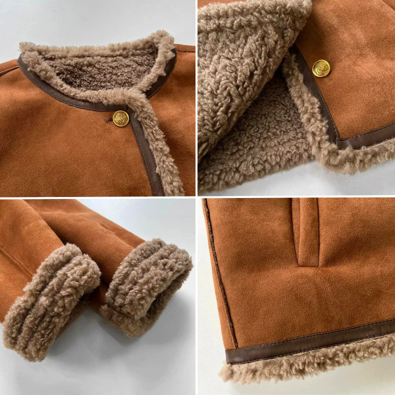 Isabella™  Shearling Button Jacket