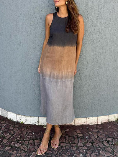 Isabella™ Sleeveless Ombre Midi Dress