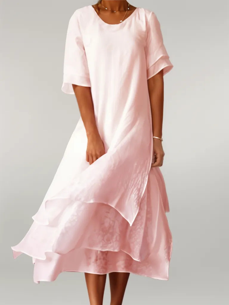 Isabella™ Layered Flowy Midi Dress