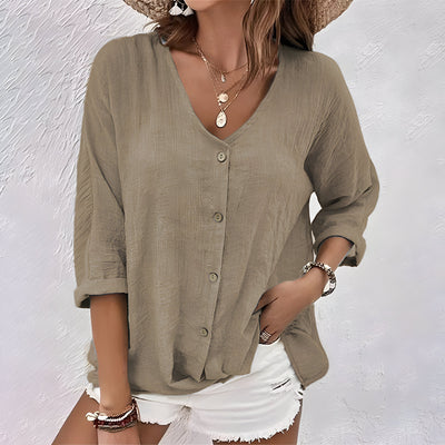 Mira – Summer V-Neck T-Shirt